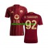 Camisola AS Roma Stephan El Shaarawy 92 Homem Equipamento Primeiro 2024-2025 Manga Curta